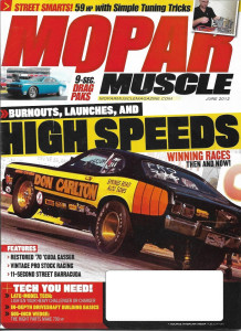 MOPAR MUSCLE 2012 JUNE - PRO STOCKERS, 505ci WEDGE, 70 CUDA GASSER